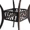 Gardenised Indoor and Outdoor Bronze Dinning Table Bistro Patio Cast Aluminum. QI003960T - alternate 3